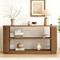 Fluted modern console table
