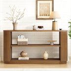 Fluted modern console table