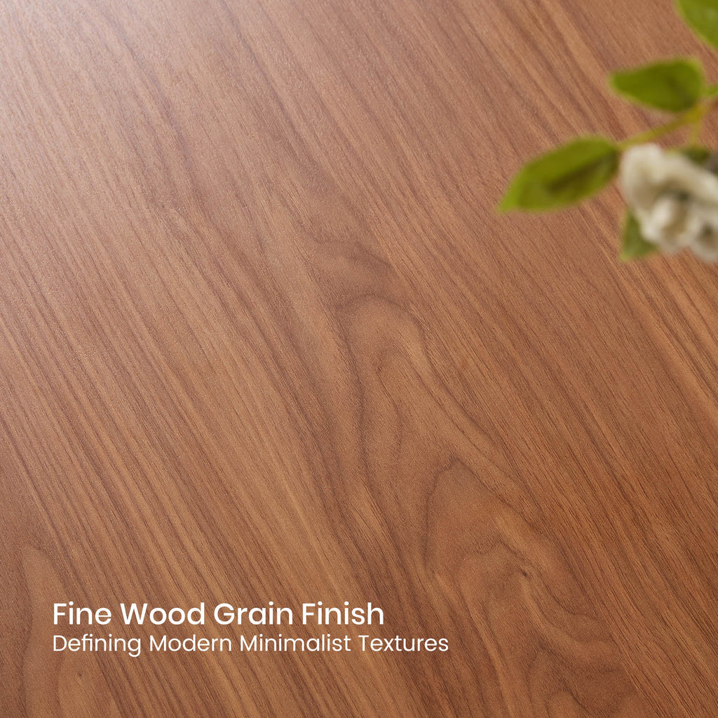 Walnut veneer surface texture close-up detail