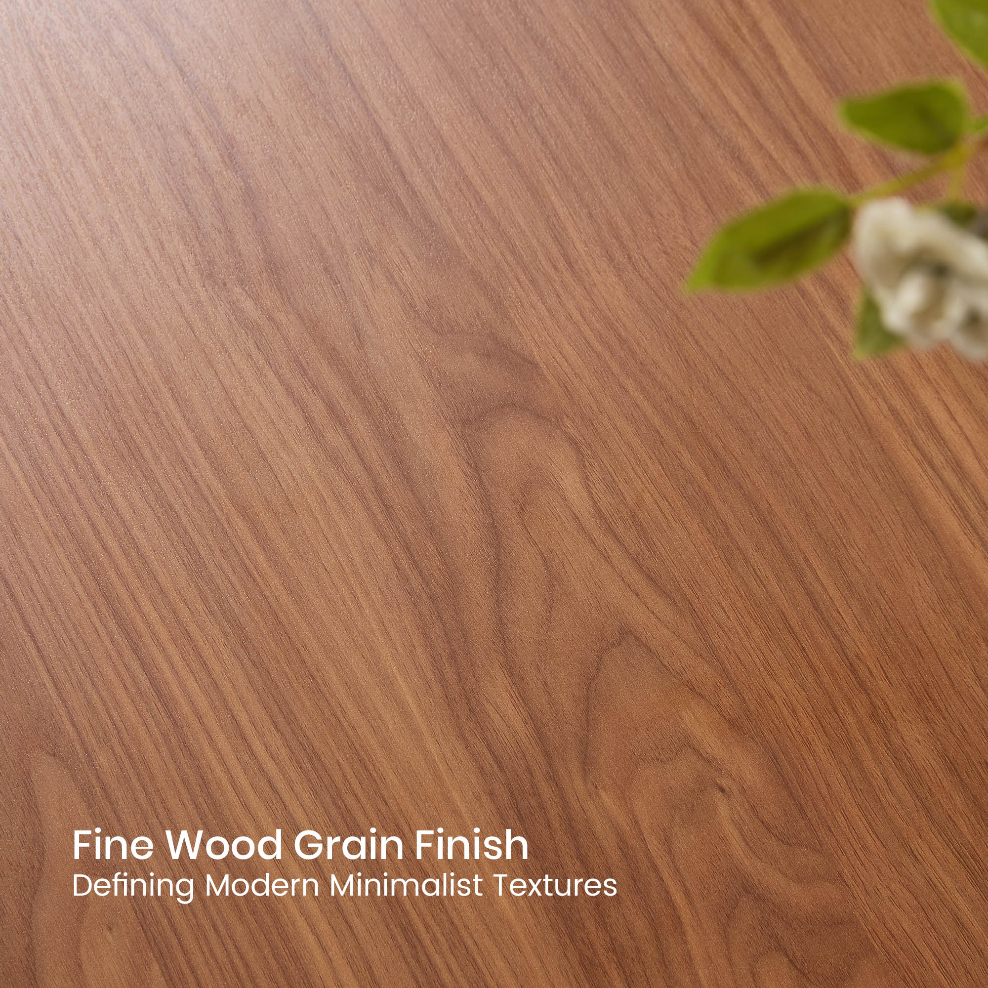 Walnut veneer surface texture close-up detail