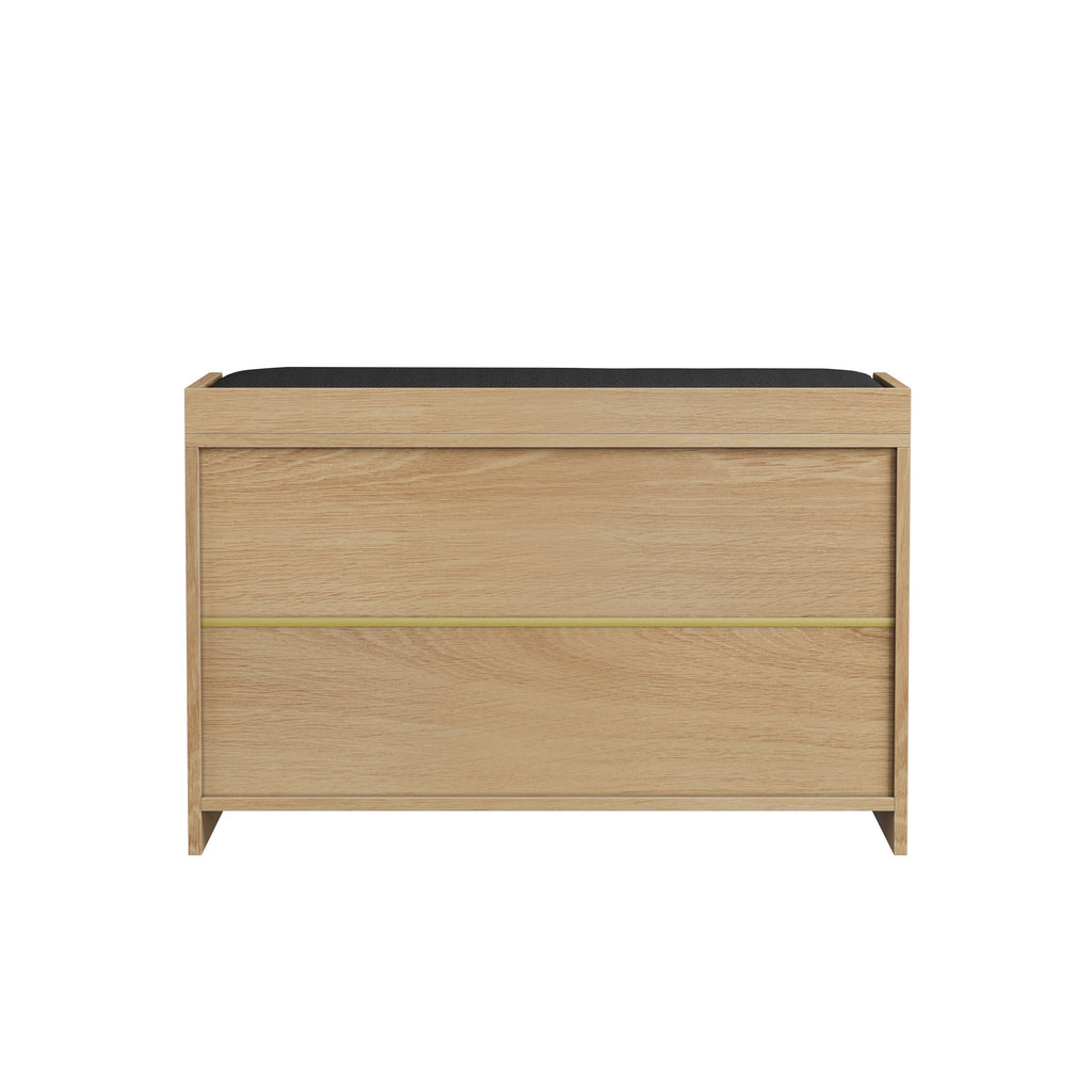Bench angled view