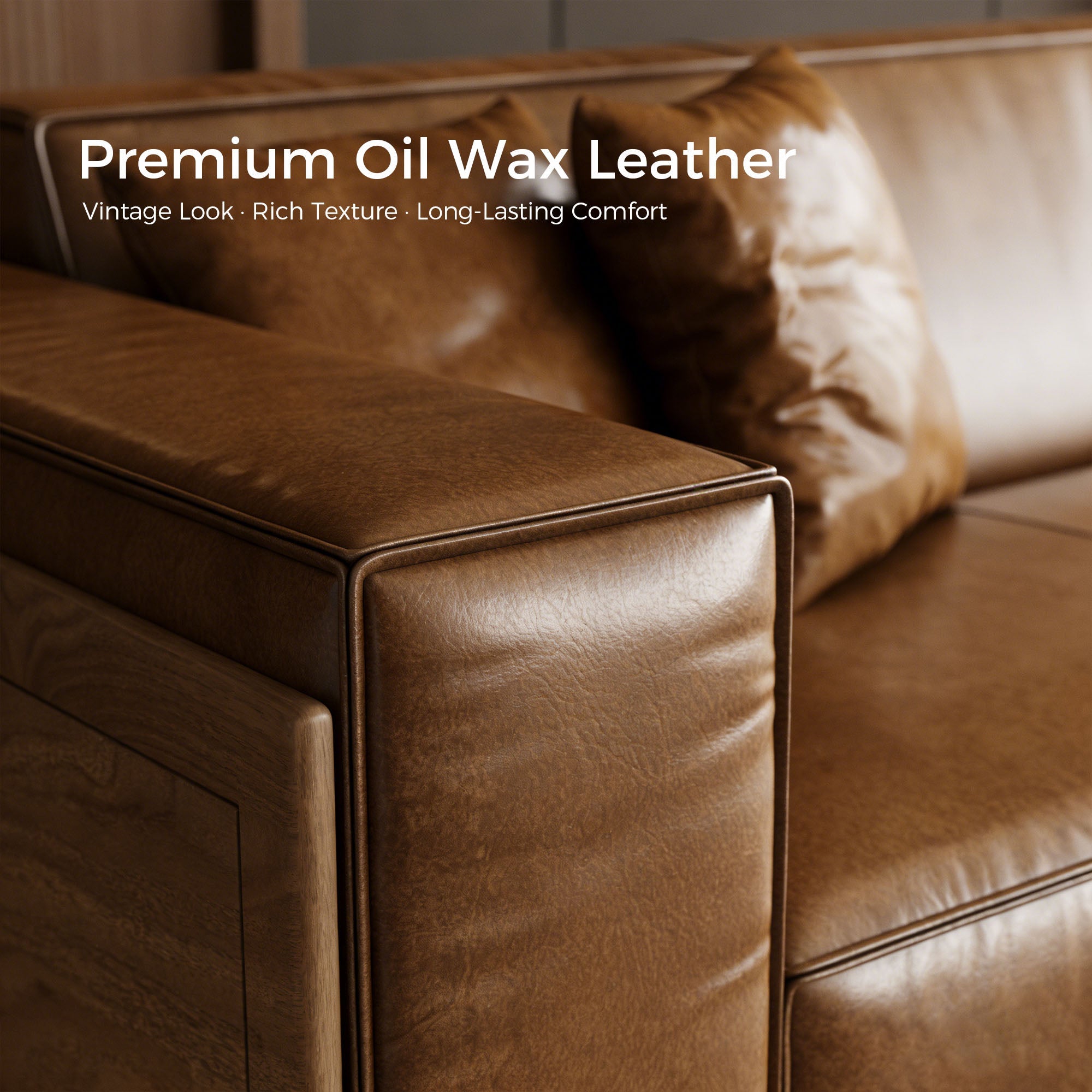 Close-up of deep lounge sofa cushion and fabric texture