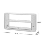 Fluted Console Table - Storage Detail