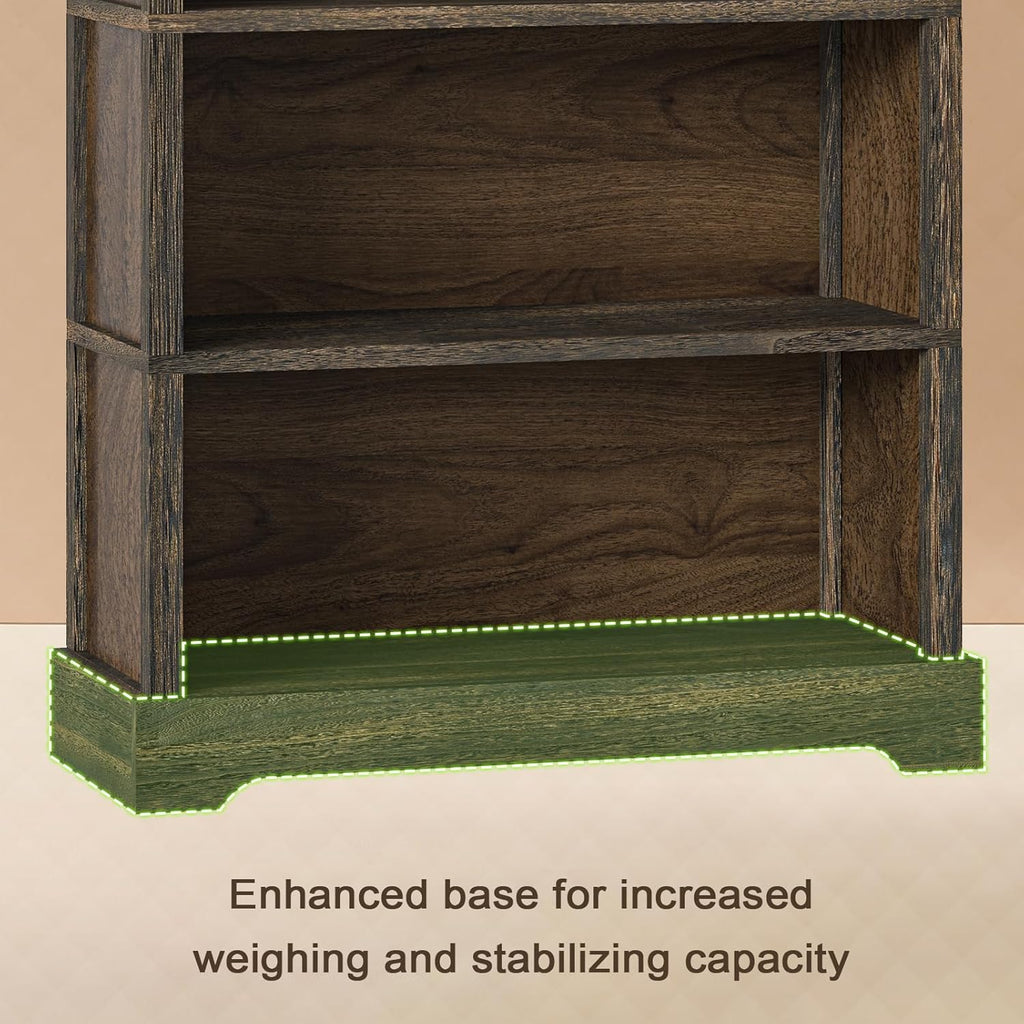 5-Tier Bookcase Assembly View