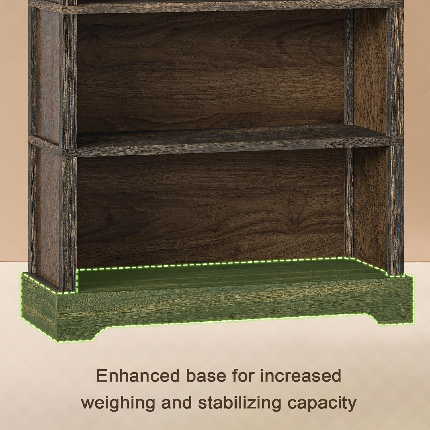 5-Tier Bookcase Assembly View