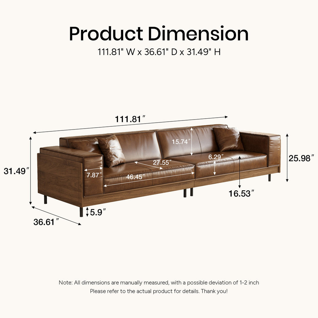 Low-profile sofa base and leg detail