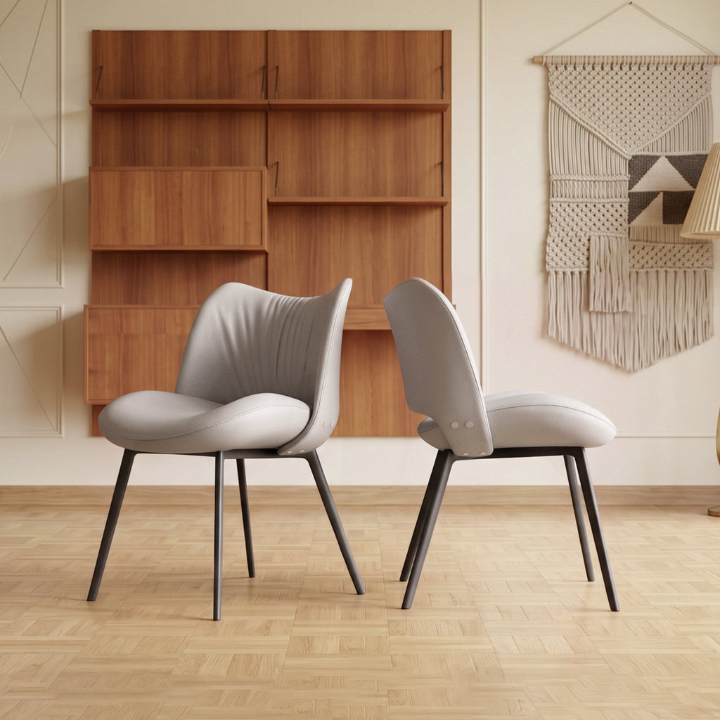 Dining chair seat depth and cushion comfort detail