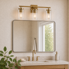 Meridian 3-Light Vanity Lifestyle Brass