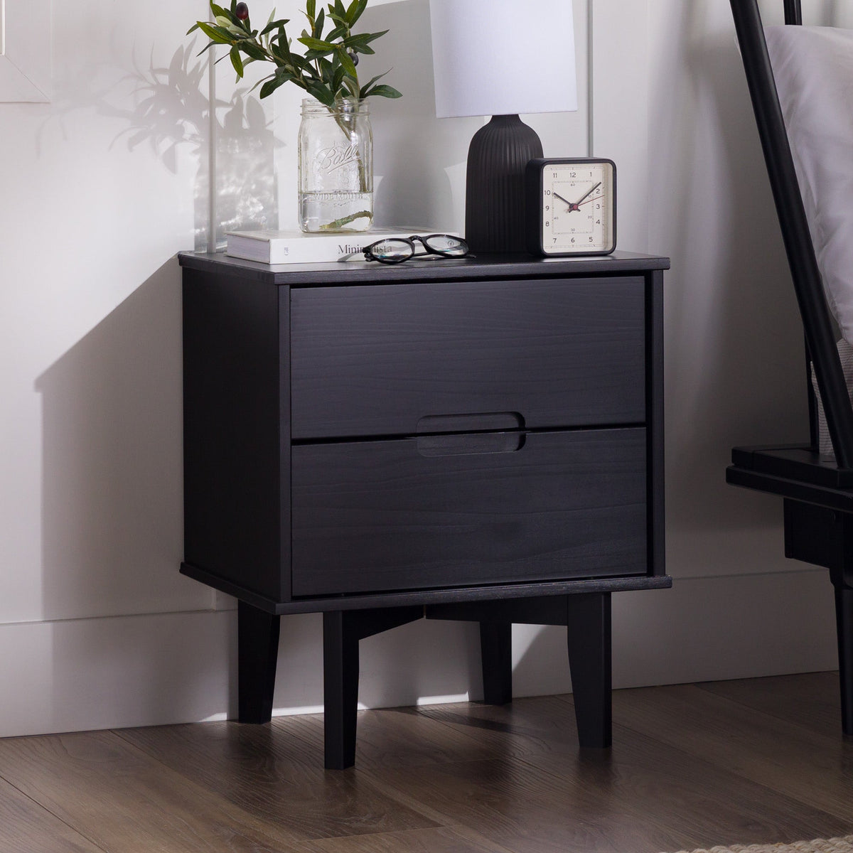 Sloane Nightstand in Bedroom Setting - Lifestyle View