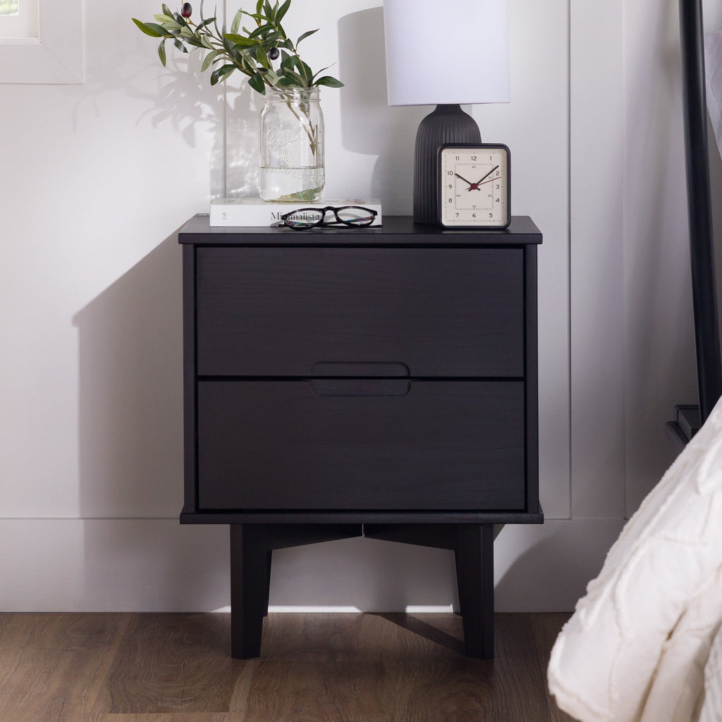Sloane Nightstand Black Finish - Room Pairing