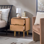 Sloane Nightstand Alternate Angle - Tapered Leg Detail