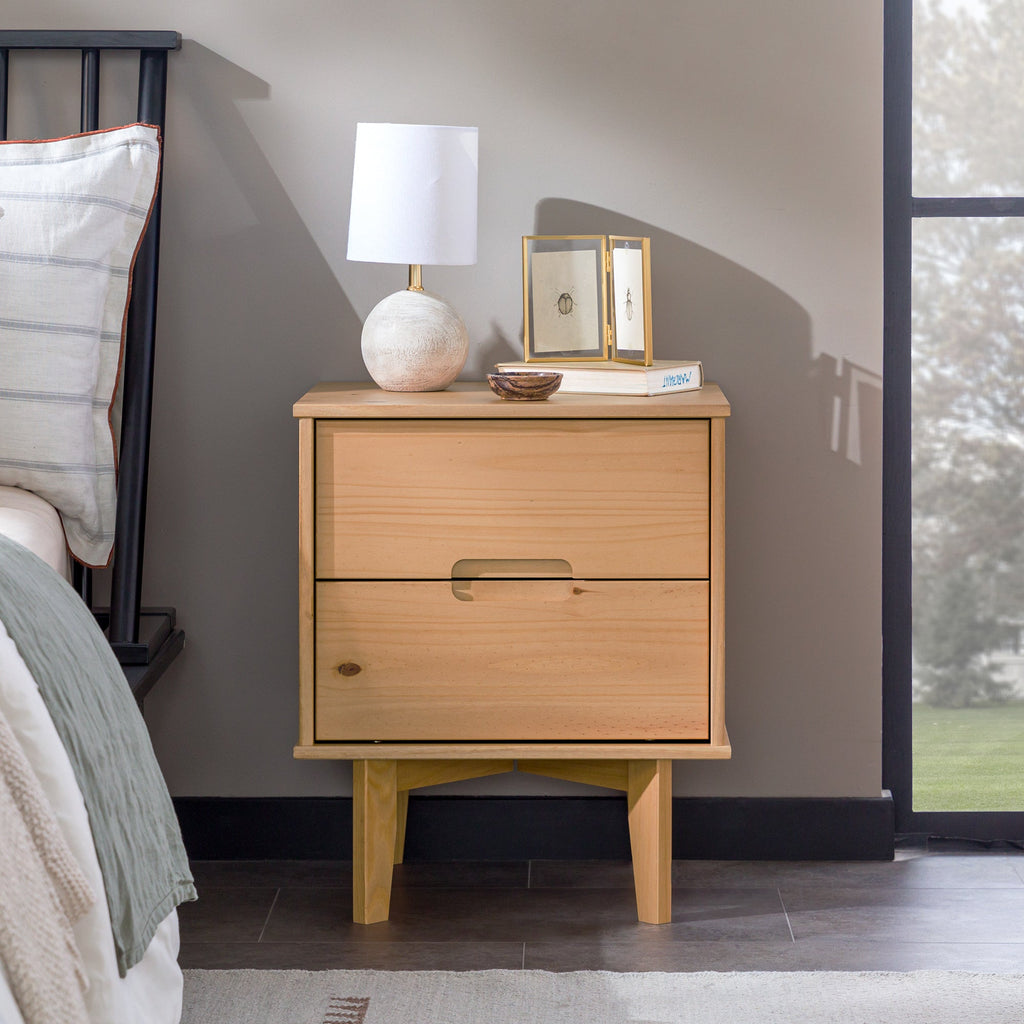 Sloane Nightstand Styled with Lamp and Decor