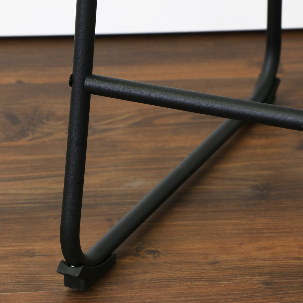 Faux Leather Bar Stool - Counter Height Setting