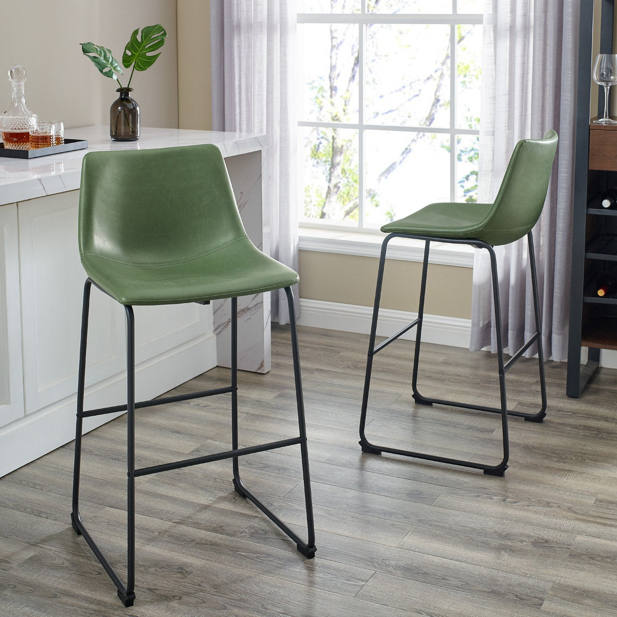 Bar stools green
