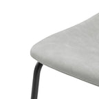 Faux Leather Bar Stool - Seat and Back Detail