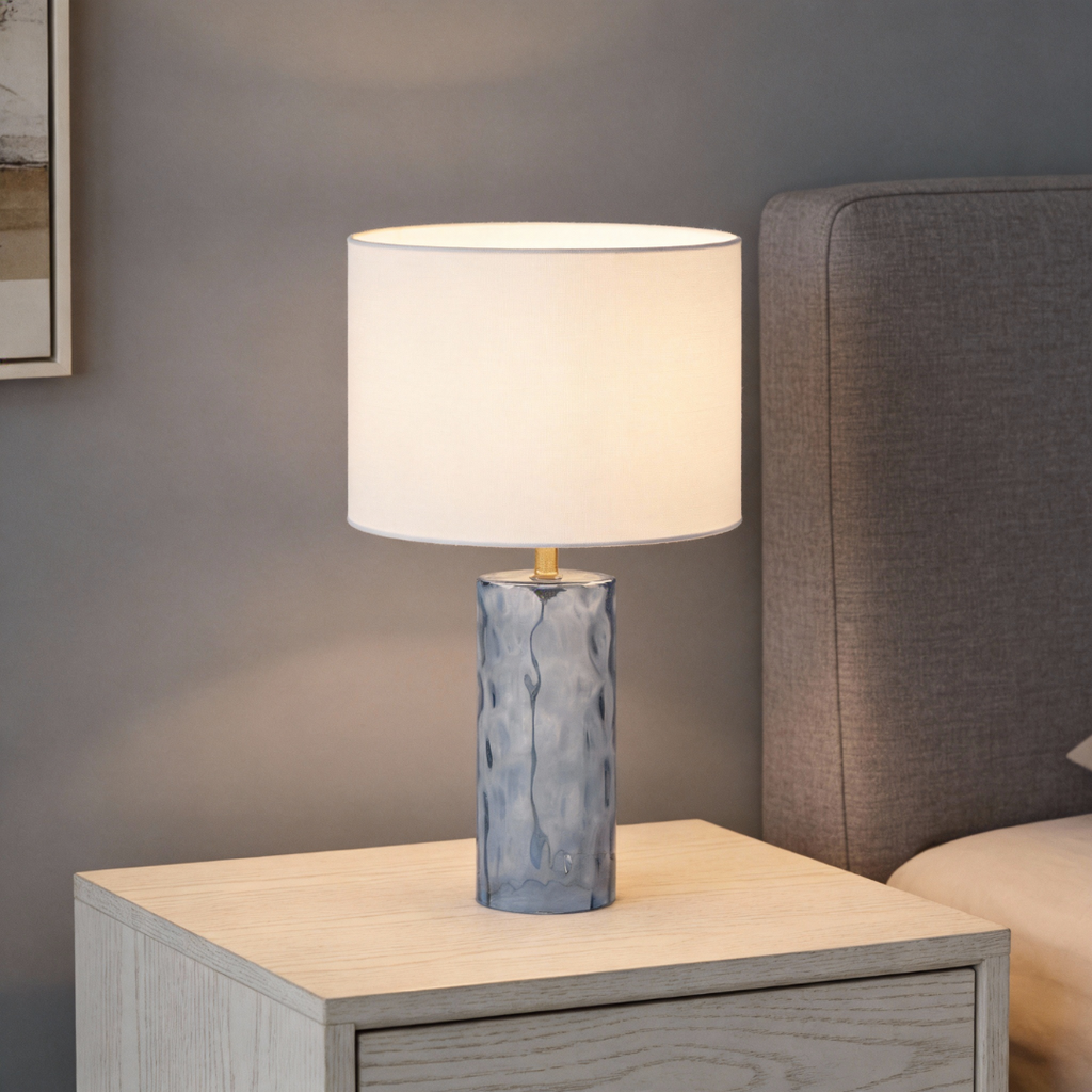 Deniz table lamp pair - lifestyle shot on nightstands