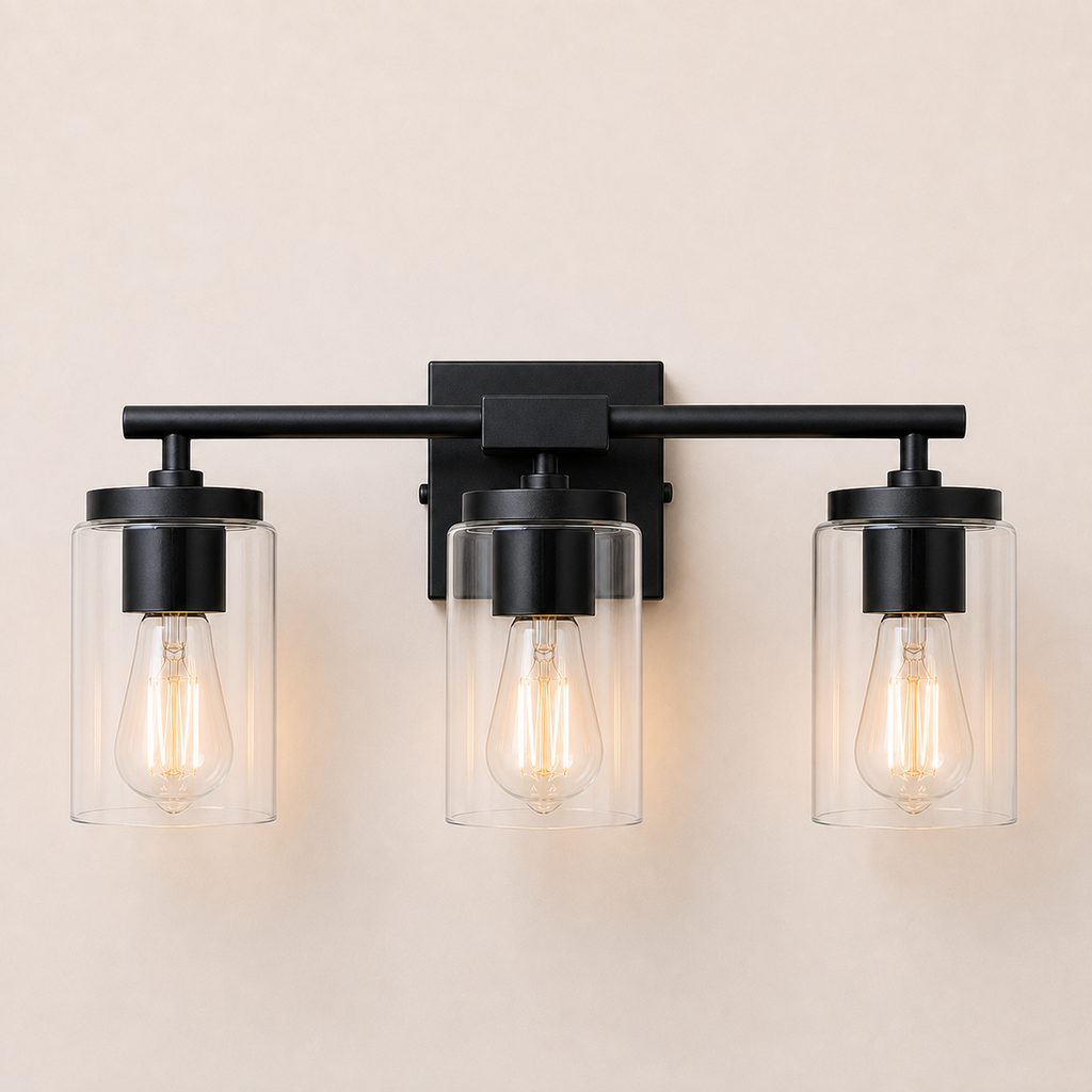 Meridian 3-Light Vanity Matte Black