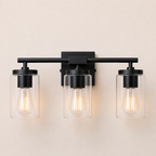 Meridian 3-Light Vanity Matte Black
