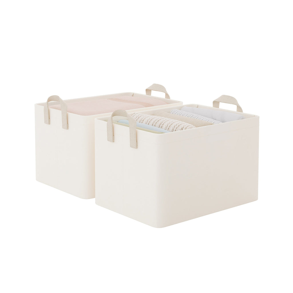 Soft-Touch Fabric Storage Bins large size front