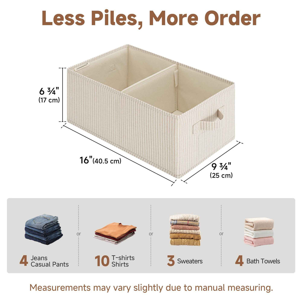 Storage bin interior divider view