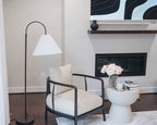 Arcadia Arc Floor Lamp Matte Bronze Side View