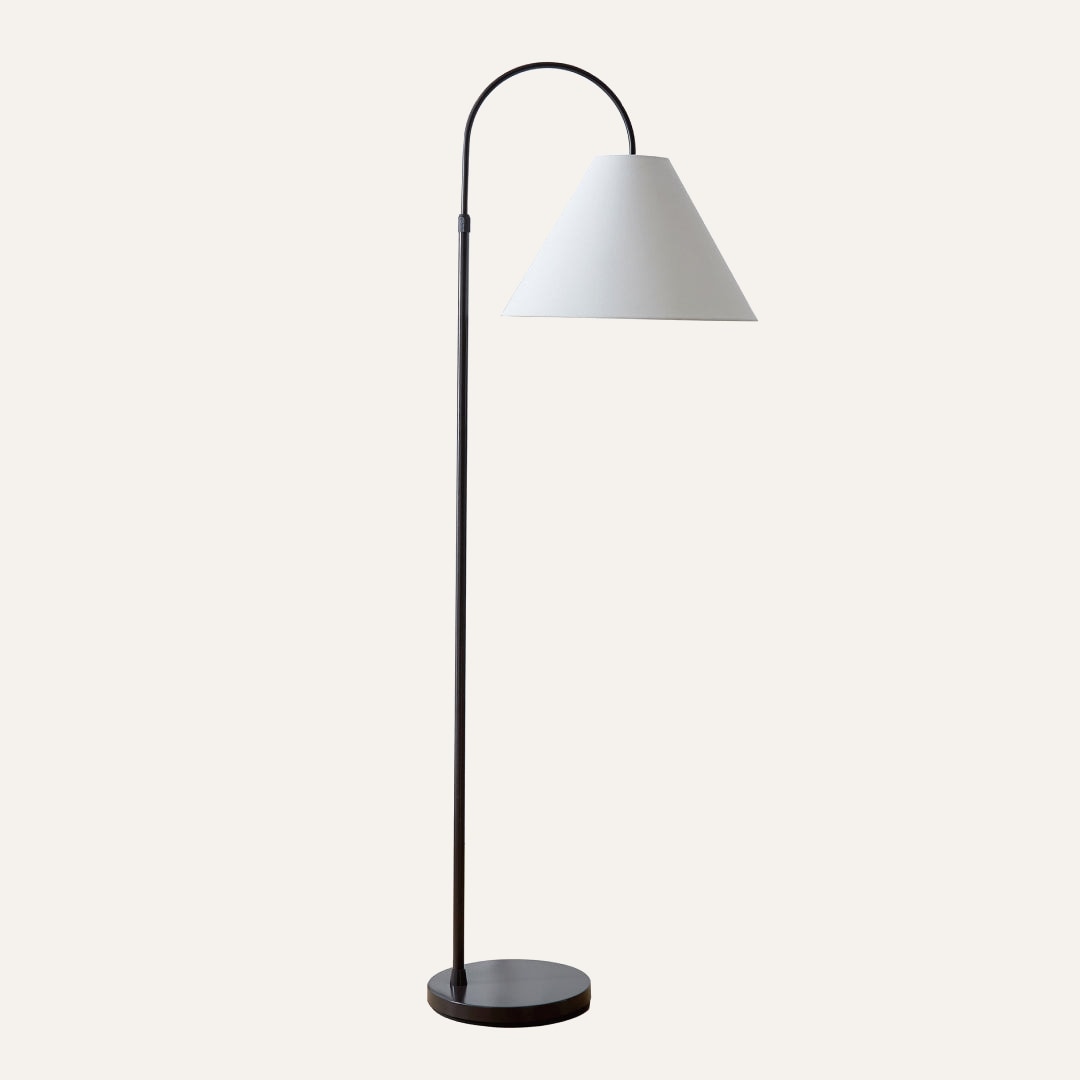 Arcadia Adjustable Arc Floor Lamp - Matte Bronze