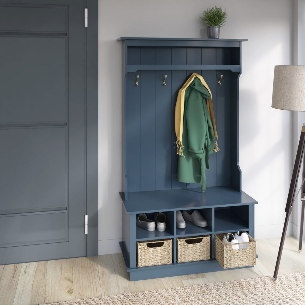 Hall tree bench seat