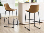 Bar stools whiskey brown