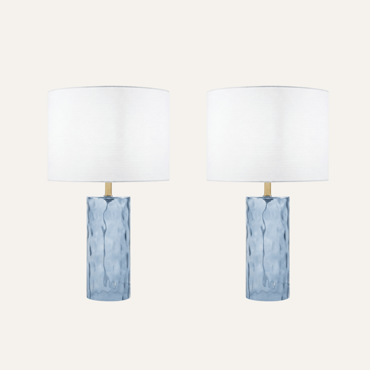 Deniz Glass Table Lamp Set of 2 - full product view