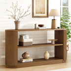 Fluted Console Table - Side View