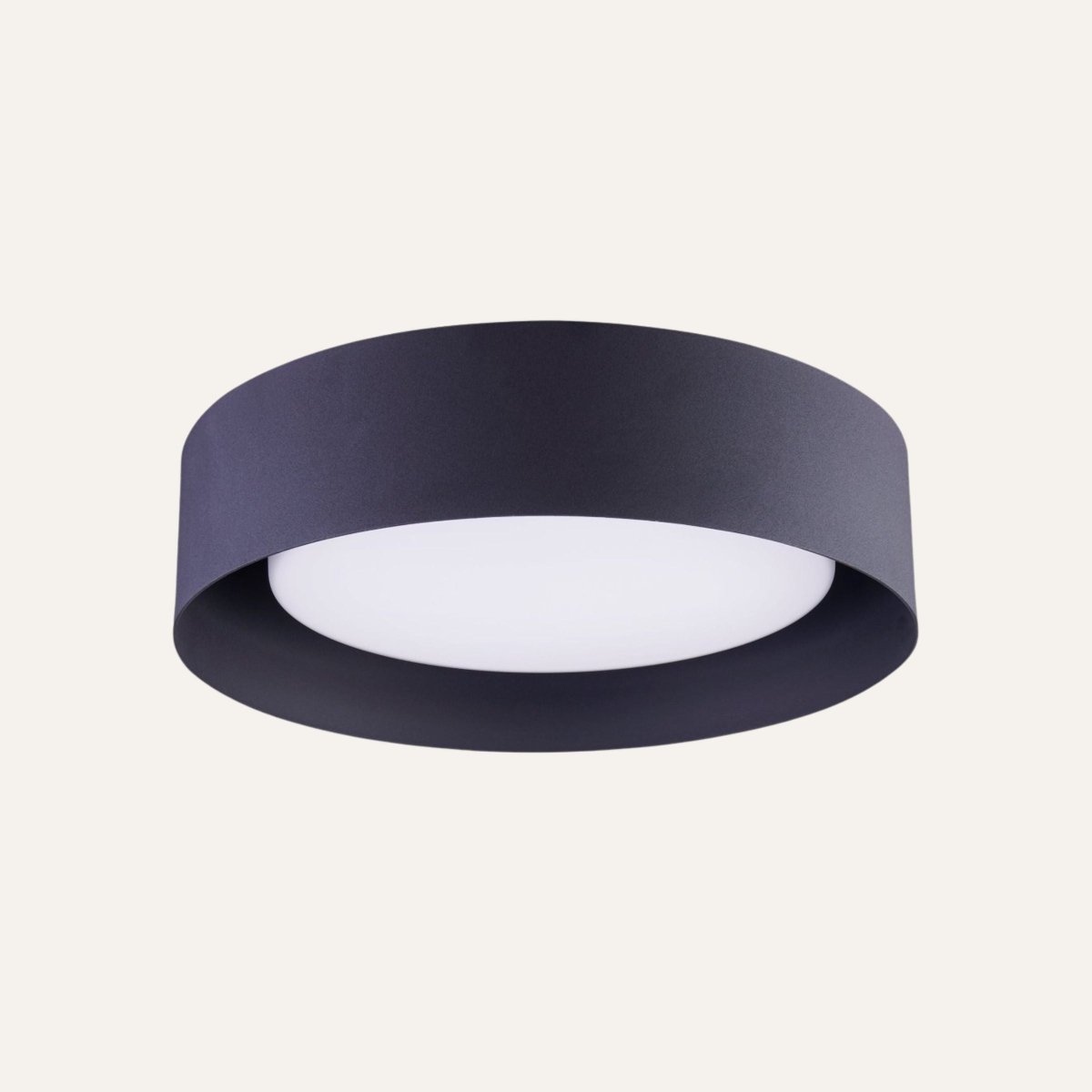 3-Light Opal Glass Flush Mount Ceiling Light - Ultra-Slim 15.7in