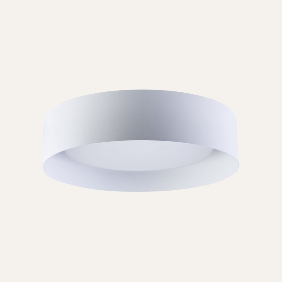 3-Light Opal Glass Flush Mount Ceiling Light - Ultra-Slim 15.7in