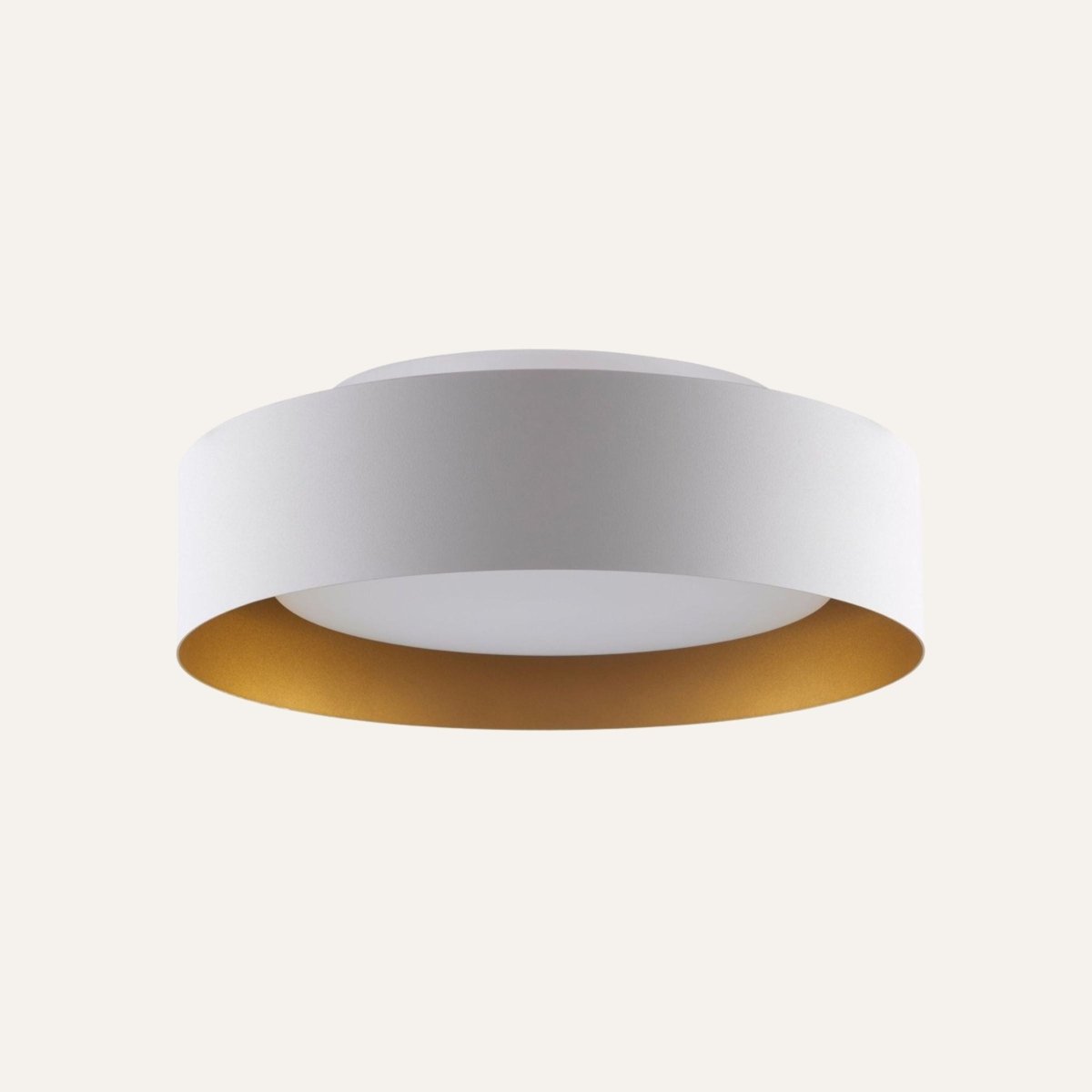 3-Light Opal Glass Flush Mount Ceiling Light - Ultra-Slim 15.7in