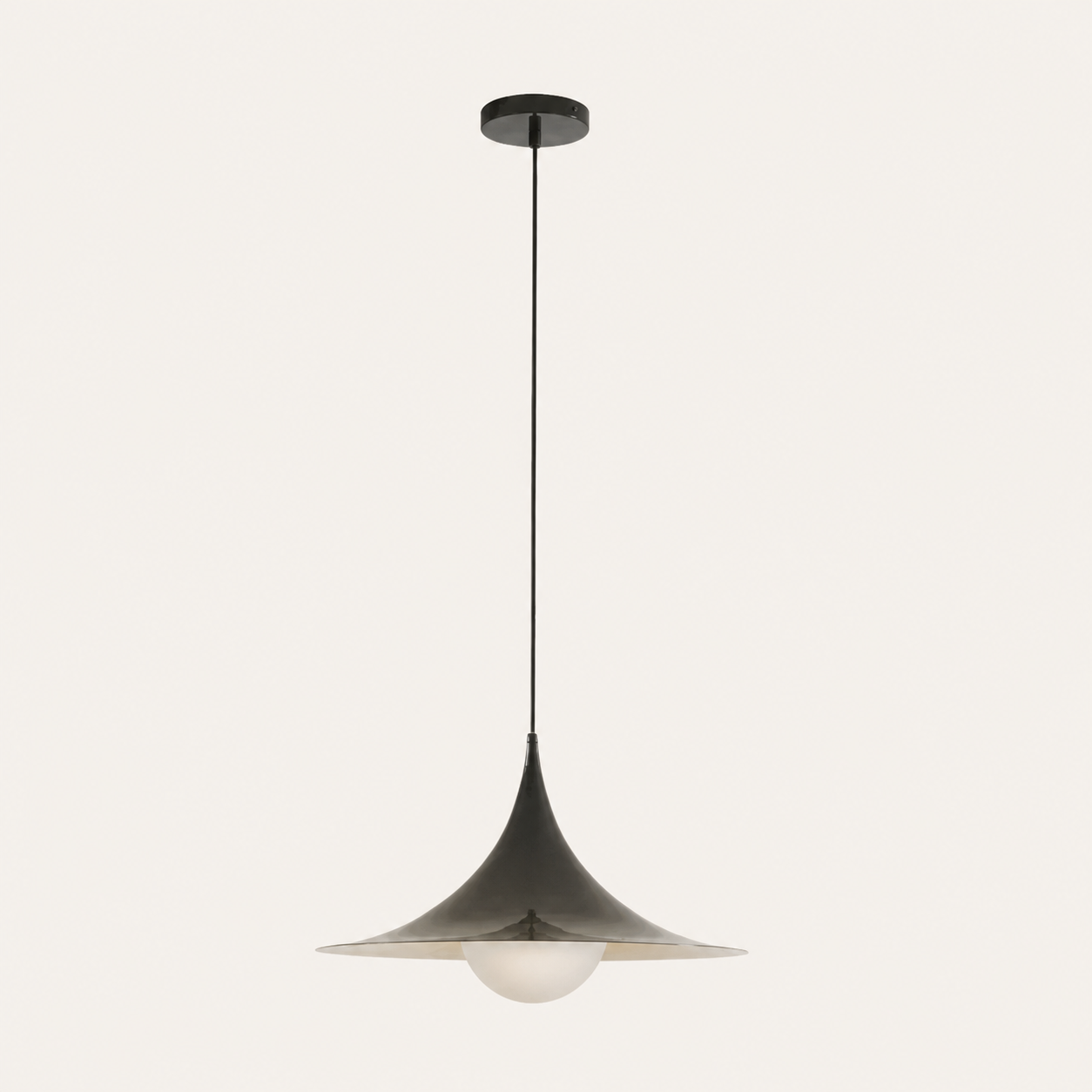 Modern Trumpet Pendant Light - all four color options shown