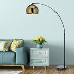 Marble Base Arc Floor Lamp bedroom