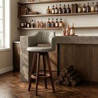Leather stool lifestyle shot