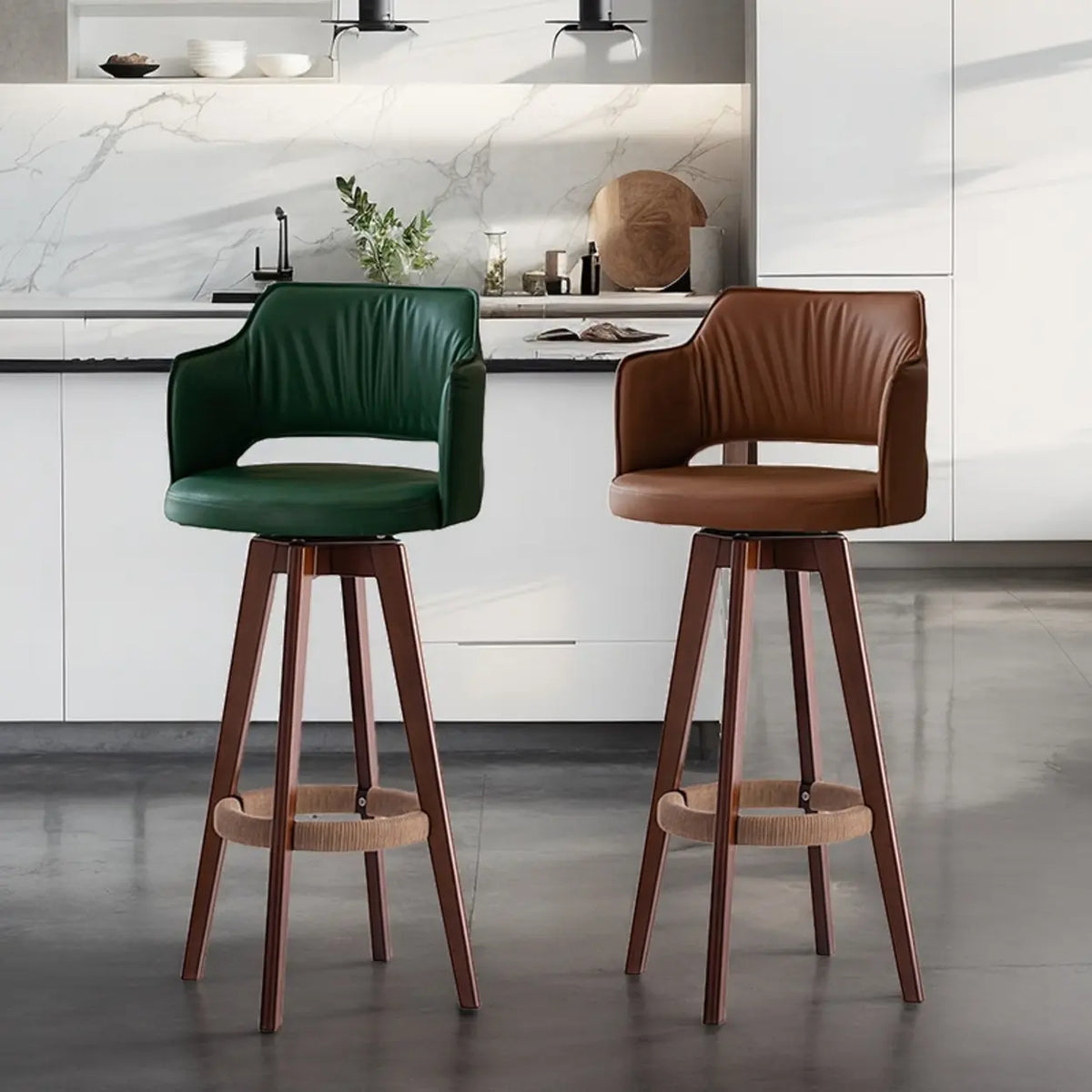 Bar stool close-up detail