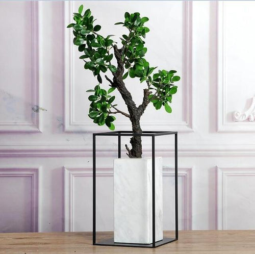 Natural stone marble vase luxury tabletop decor