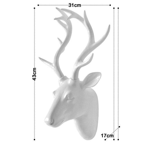 European animal wall decor in living room