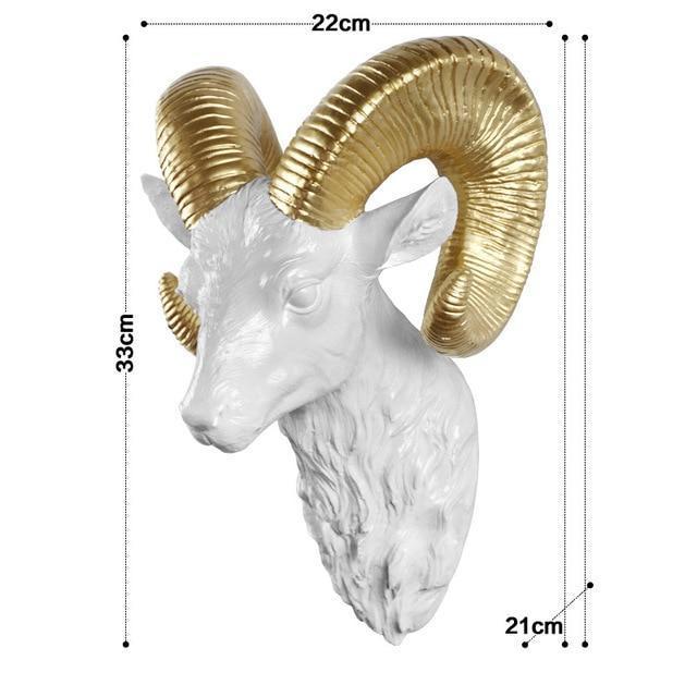 Wall sculpture antler texture