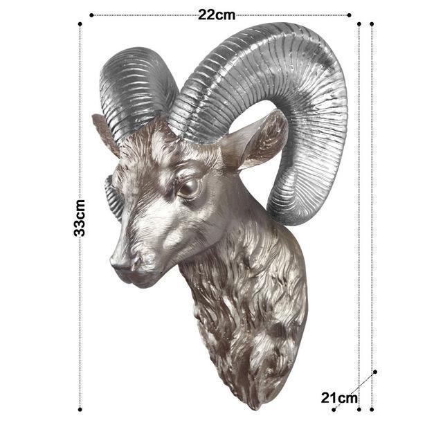 Deer wall art side view