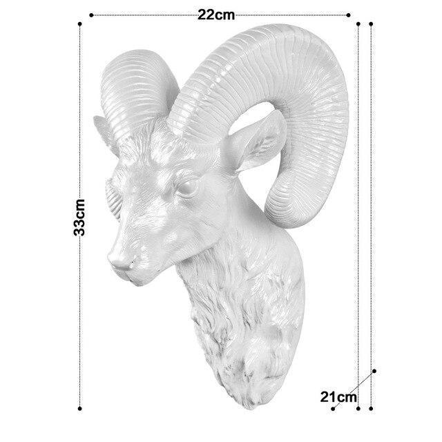 Deer head sculpture dimensions