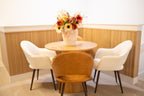 Raz dining chairs in a modern open-plan dining space