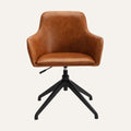 Modern Faux Leather Swivel Office Chair - Ergonomic Desk Chair