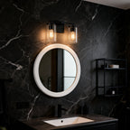 Meridian 2-Light Vanity Installed Over Mirror