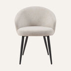 Wide-Seat Modern Dining Chair Set of 2 - full product view