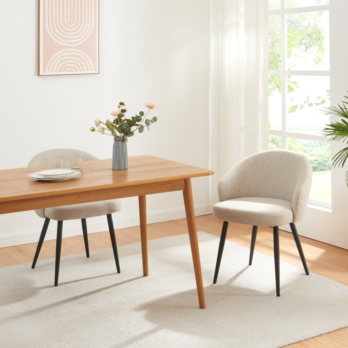 Close-up of plush polyester upholstery and solid frame construction