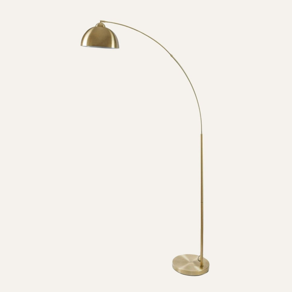 Antique Brass Arc Floor Lamp 79 inch